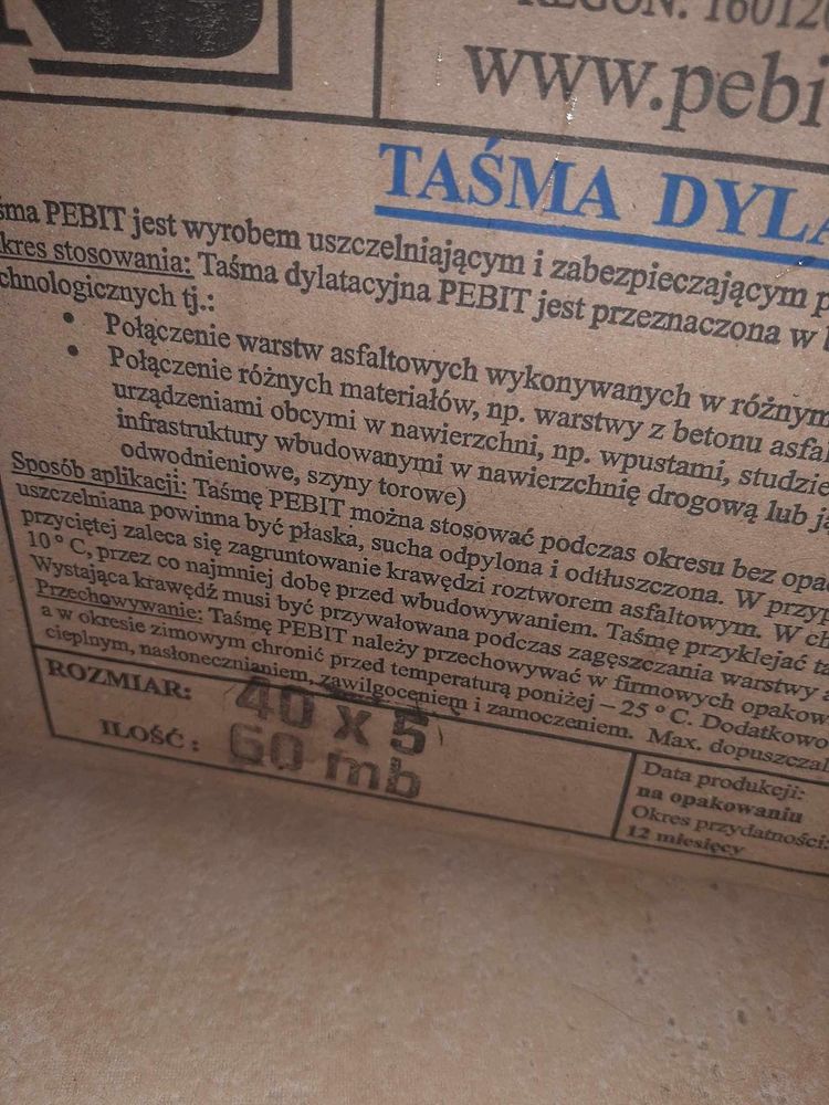 Taśma dylatacyjna