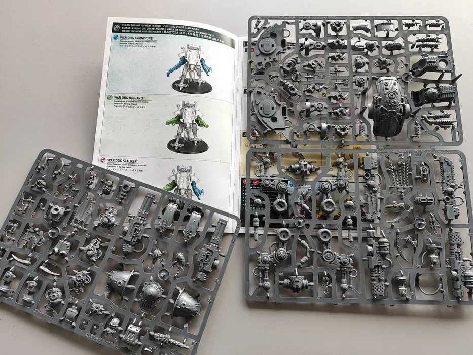 Warhammer 40000 Chaos Knight WarDog - wypraski + podstawka