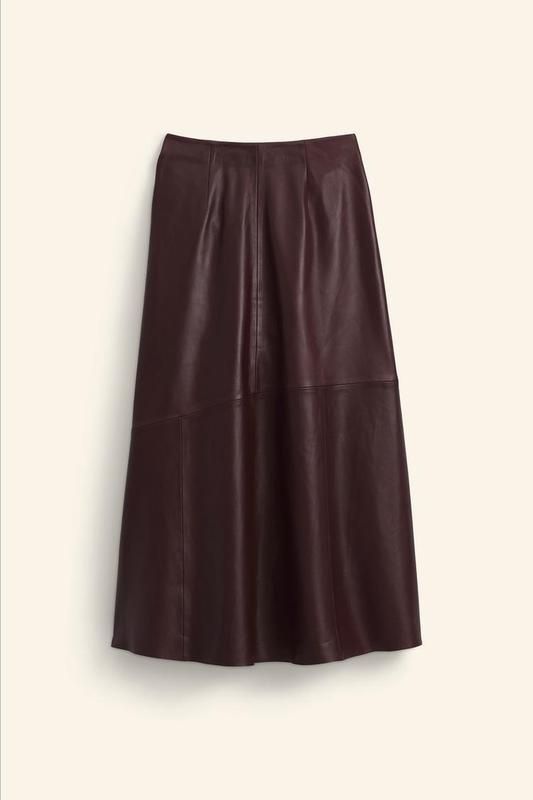 100% шкіряна спідниця ZARA з пряжкою