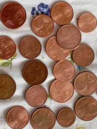 Монеты 1,2,5 центов Европи Евроценты 1,2,5.Монети Європи 1,2,5 центів