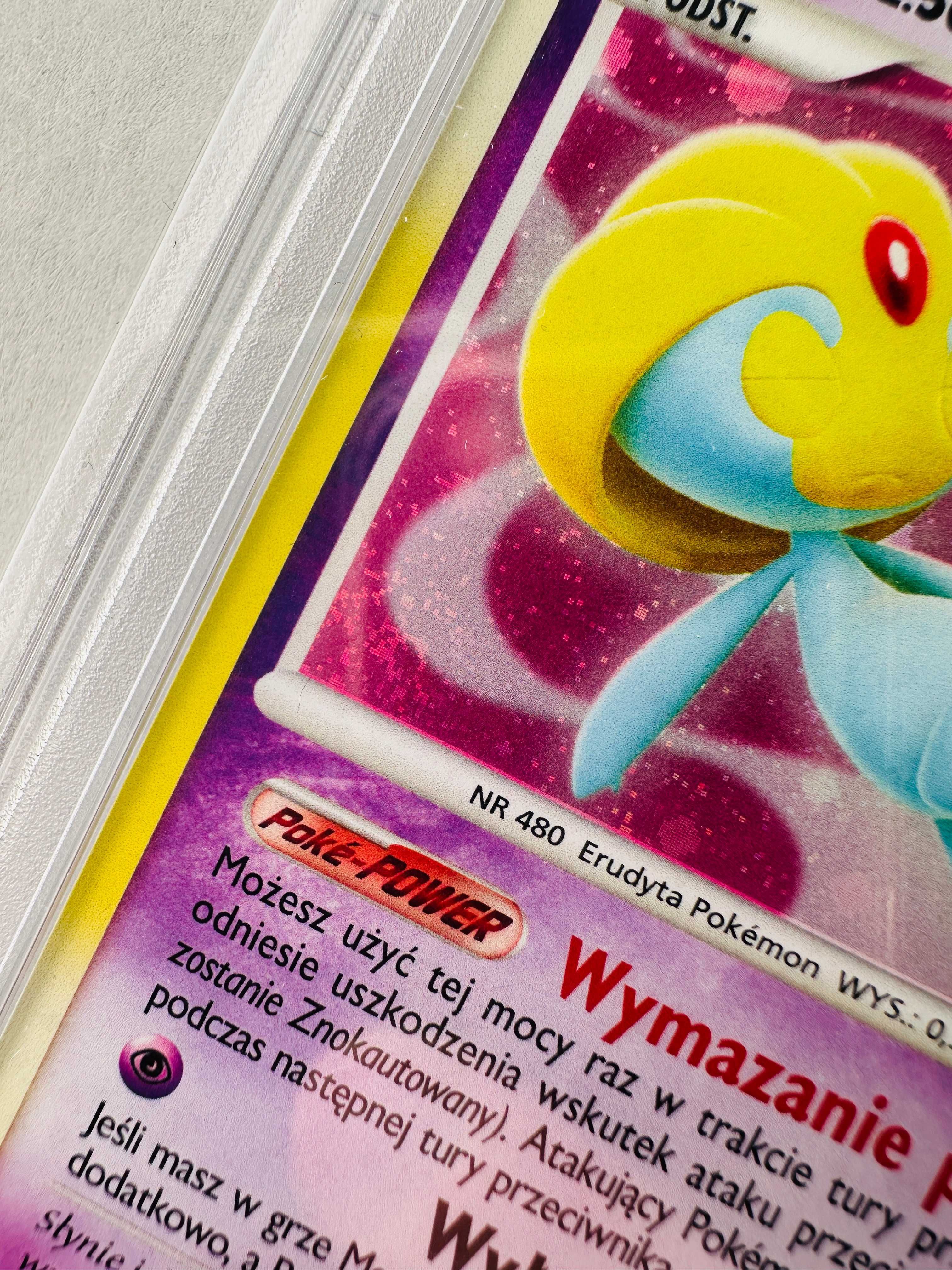 Uxie HOLO - Diament i Perła Tajemne Skarby - Karta Pokemon PSA 8