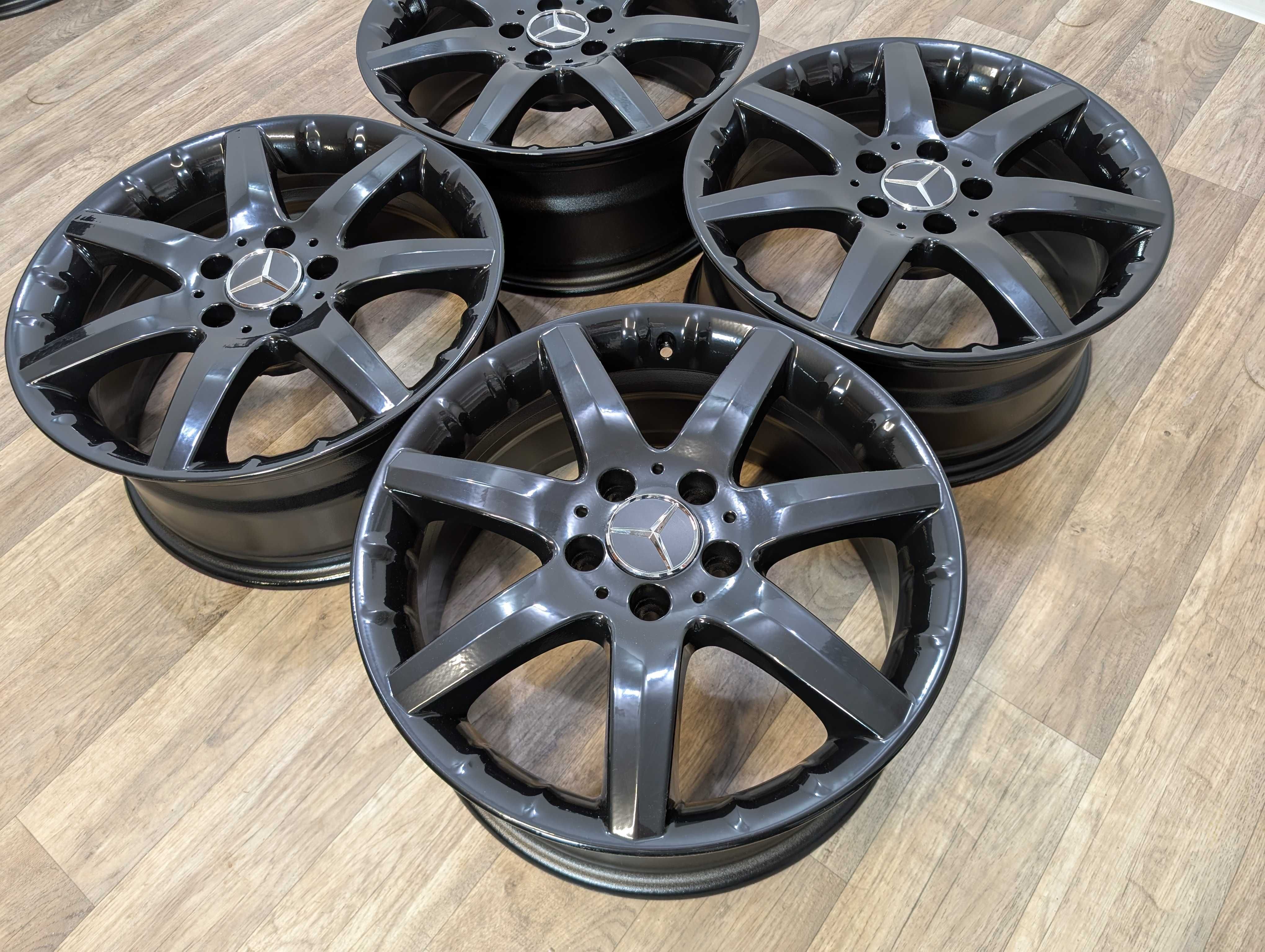czarne oryginalne mercedes 17 5x112 b w246 cla 117 a 176 amg v-klassa