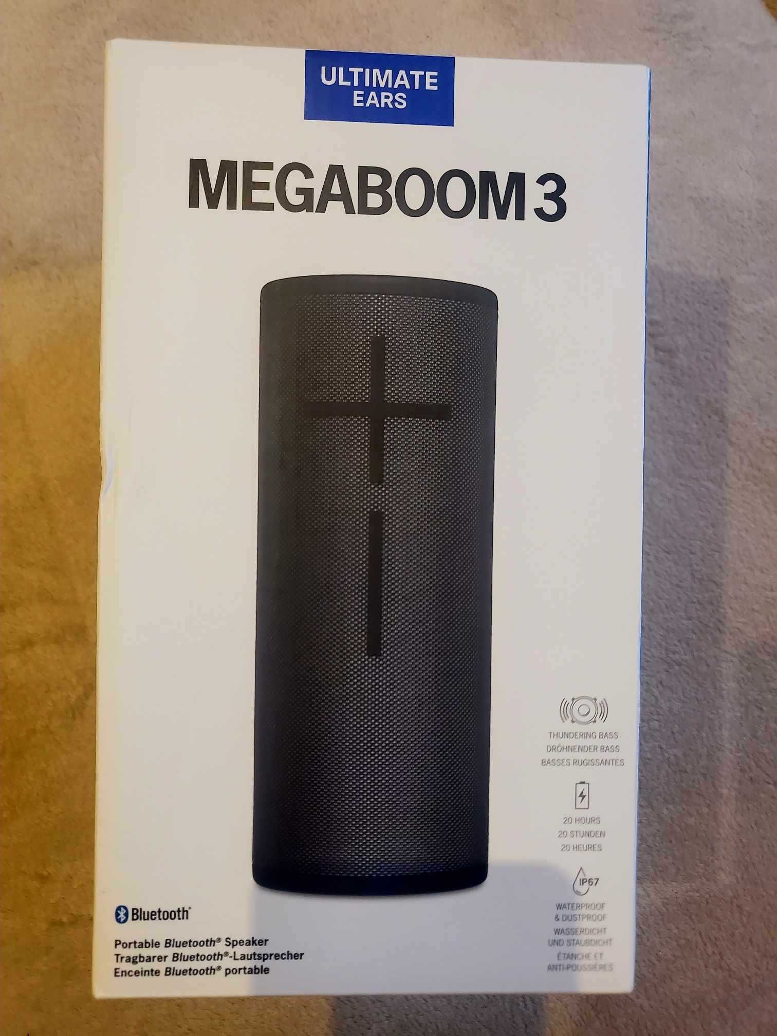 Głośnik bezprzewodowy Ultimate MEGABOOM 3 - DUŻY Black 250 ZŁ TANIEJ