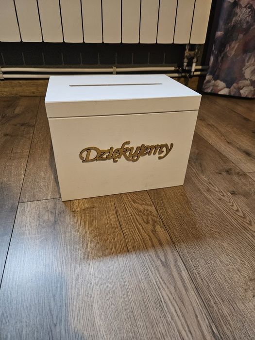 Zestaw dekoracji ślubnych koszyczek ratunkowy pudełko koperty obrączki