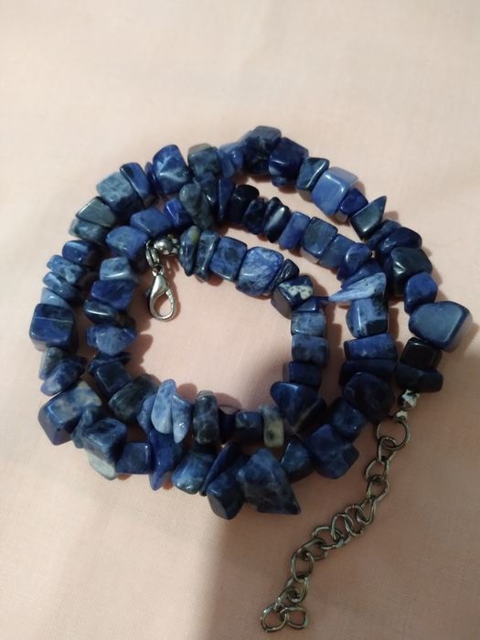 Бусы колье натуральный лазурит намисто лазурит