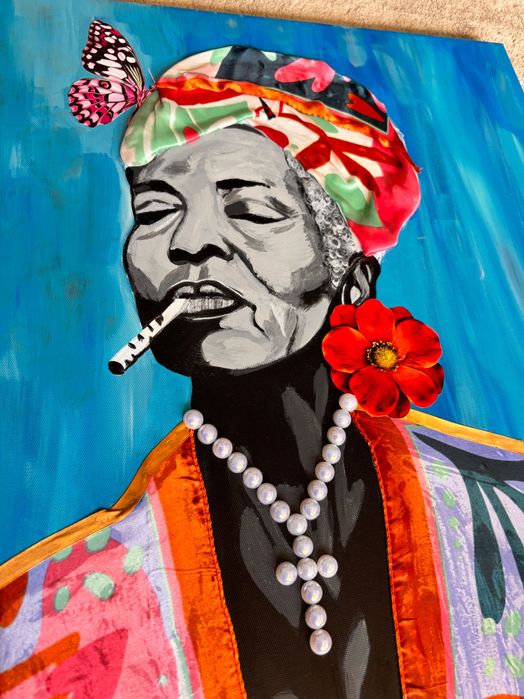 Tela artística mãe preta Monart