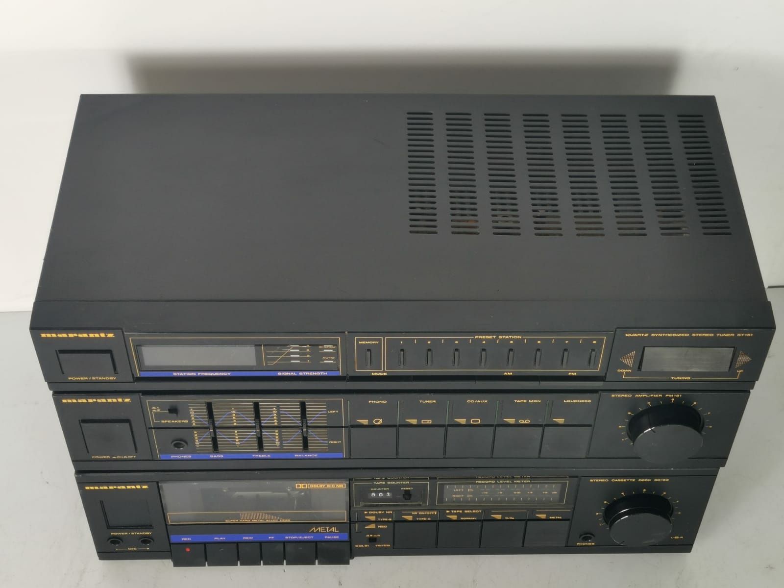 Wieża MARANTZ Wzmacniacz deck tuner PM ST 151 SD 152 Vintage 2x45W 4om