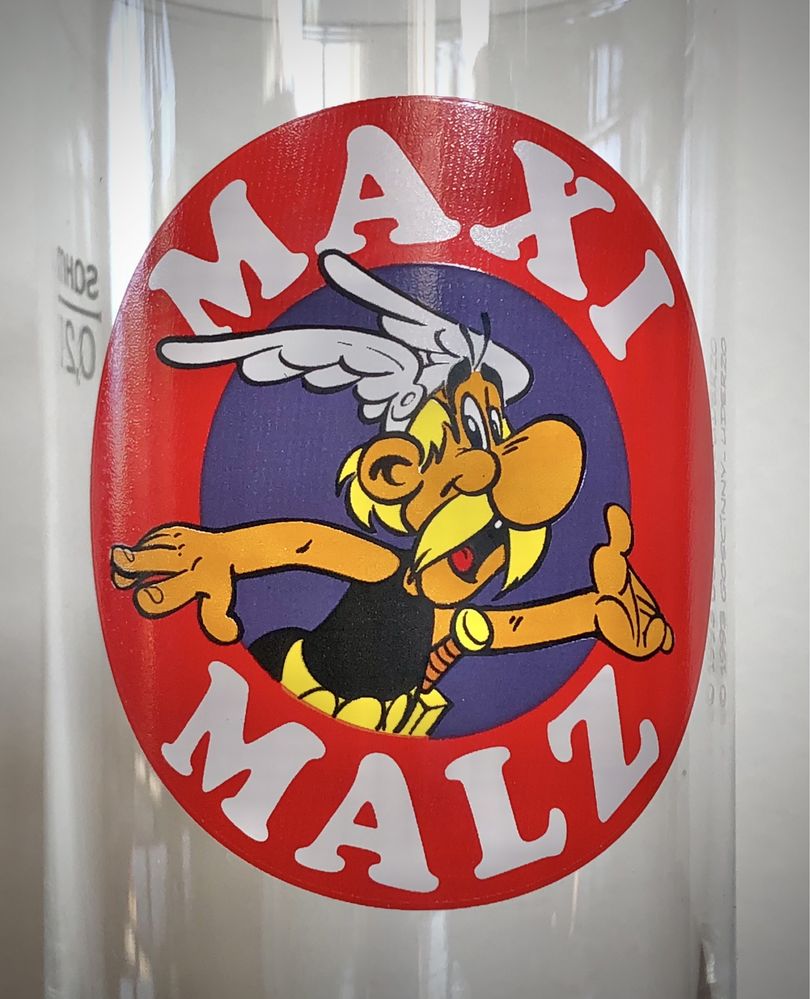 Unikatowe szklanki ASTERIX Maxi Malz 1993 0,2l Gościnny Uderzo RETRO