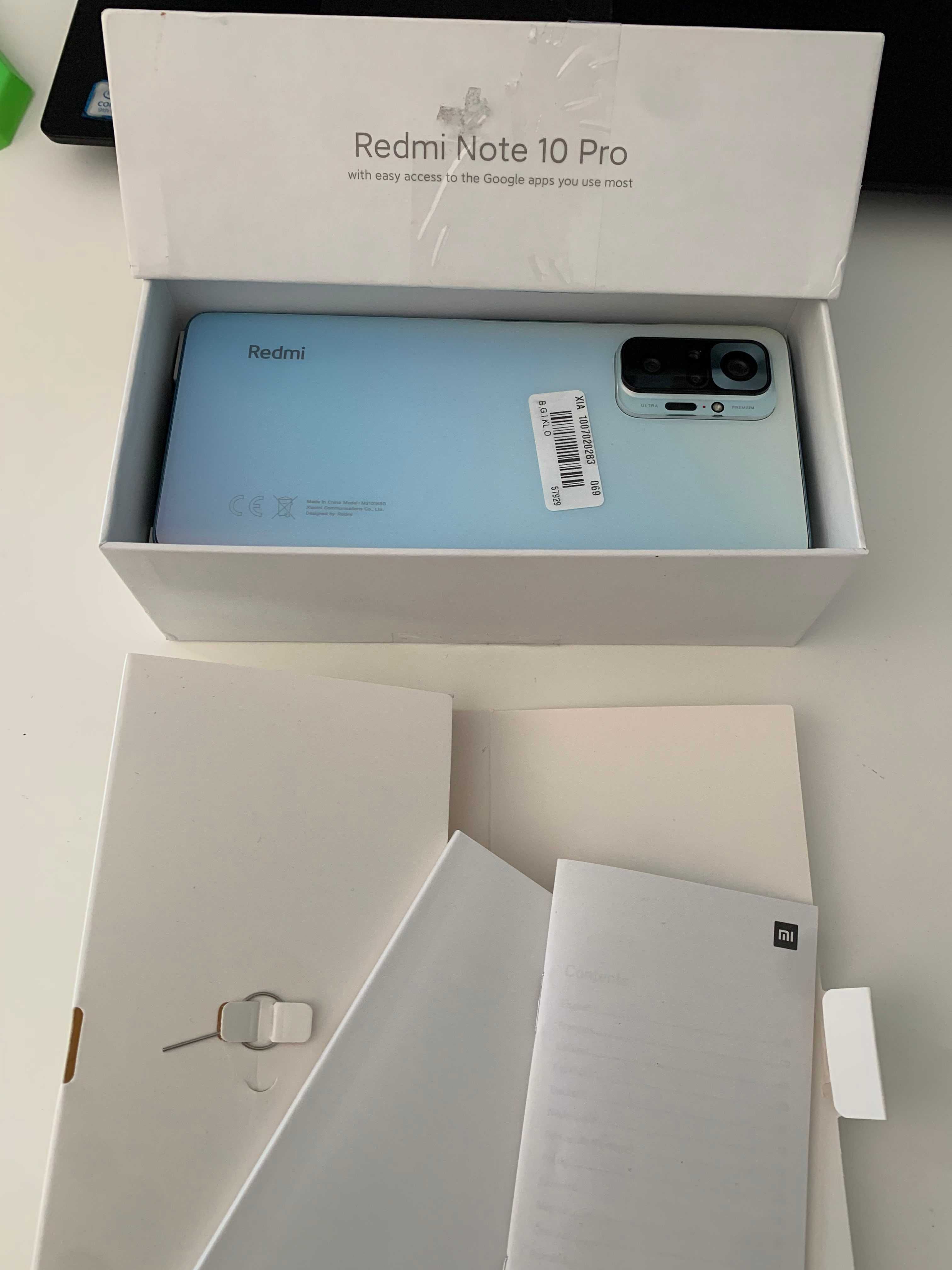 Xiaomi Redmi Note 10 Pro 6/64 niebieski ORYGINALNA bateria wyświetlacz