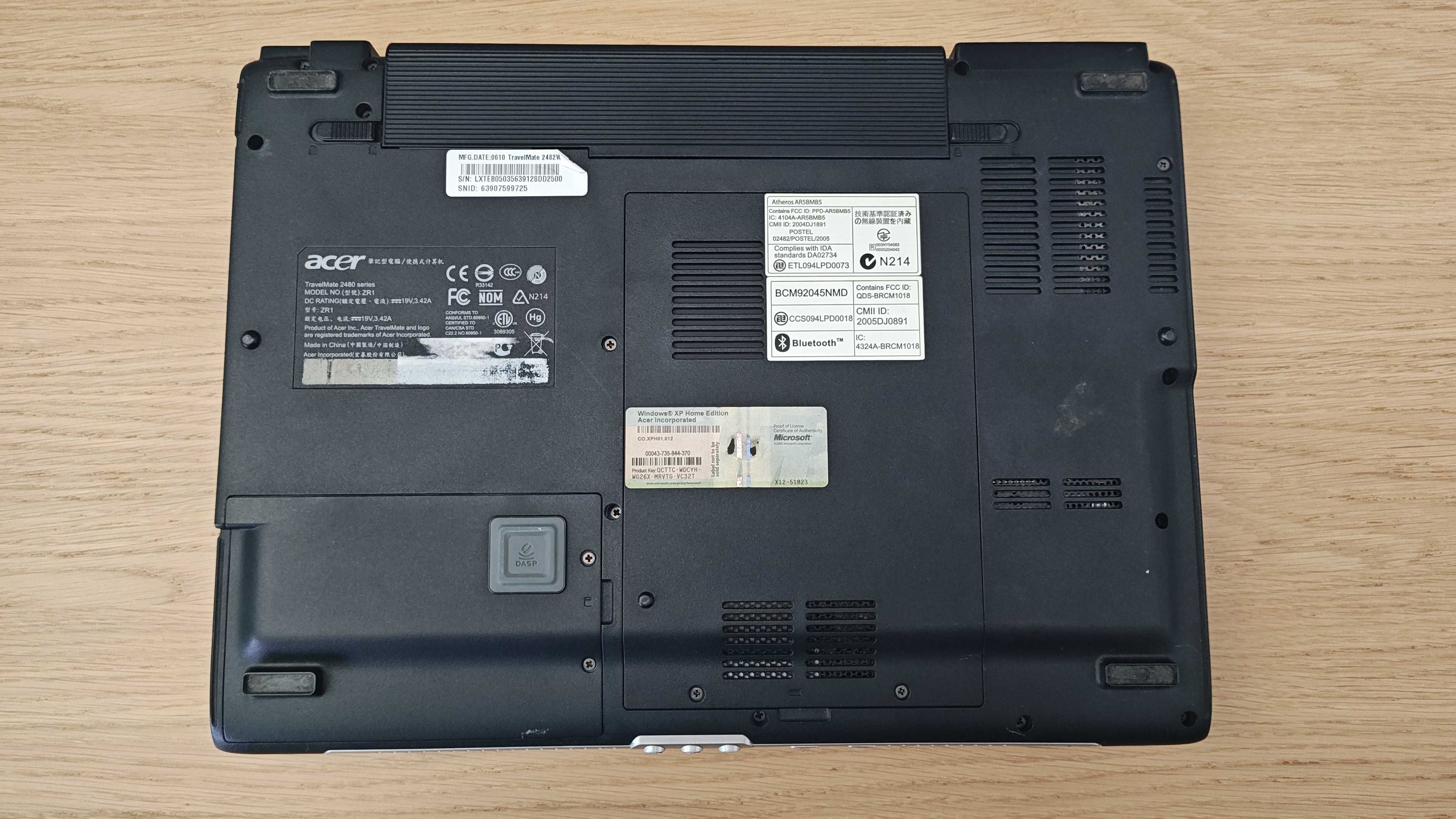 Acer TravelMate 2480 1.7GHz 2GB DVD