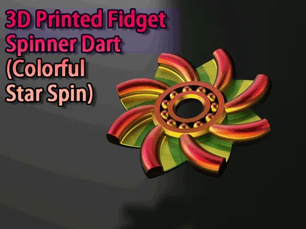 Spinner Dardo "Colorful Star Spin" - Fidget Spinner