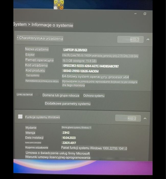 ACER NITRO 5 ,i5-11400 , RTX 3050ti , 16 RAM , 500 SSD