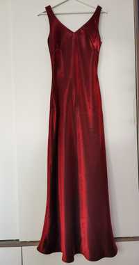 Czerwona sukienka na studniówkę sukienka wieczorowa