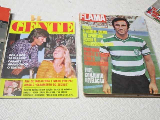 revistas antigas Jogadores do Sporting capa Flama Seculo Ilustrado SCP