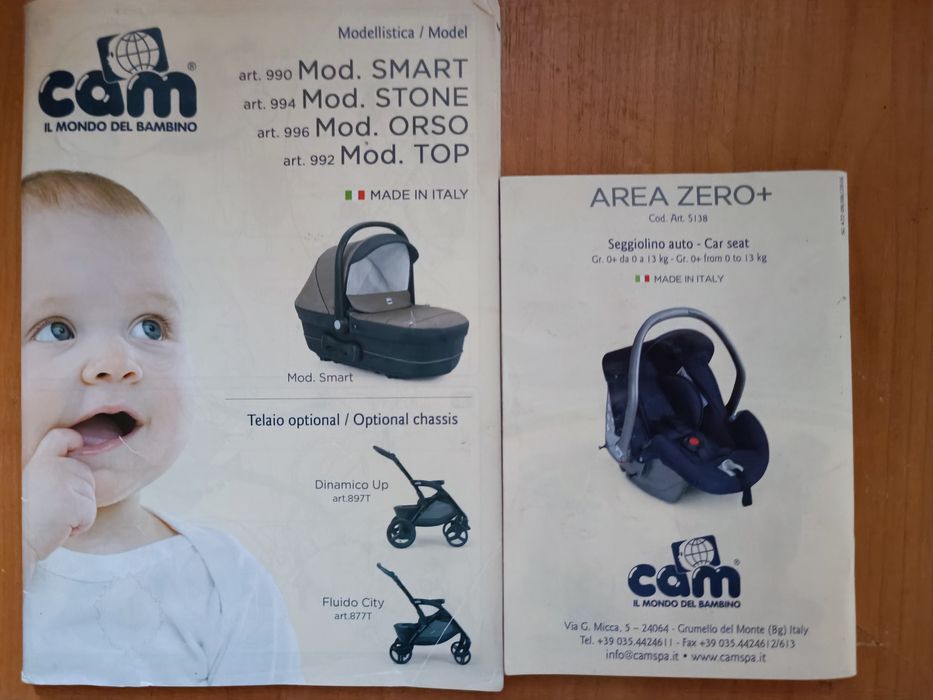 Коляска Can 3 в 1 Dinamico Up Orso розовий