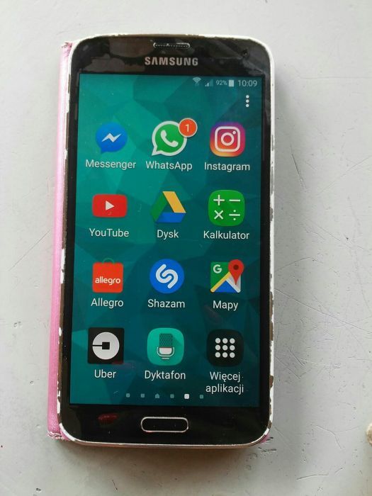 Telefon Samsung Galaxy S5 oryginalny wywietlacz z rysą 100% SPRAWNY