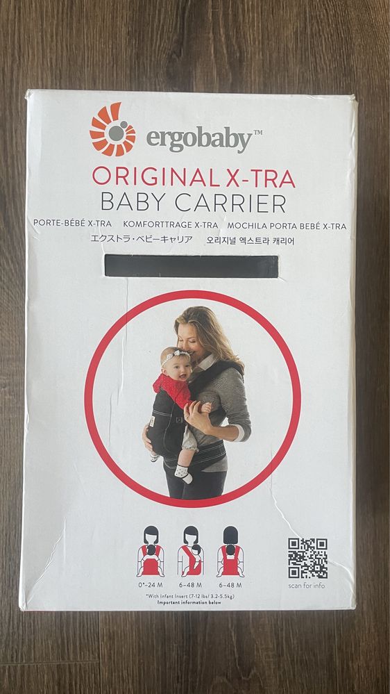 Кенгуру, переноска, рюкзак Ergobaby Original X-tra baby carrier