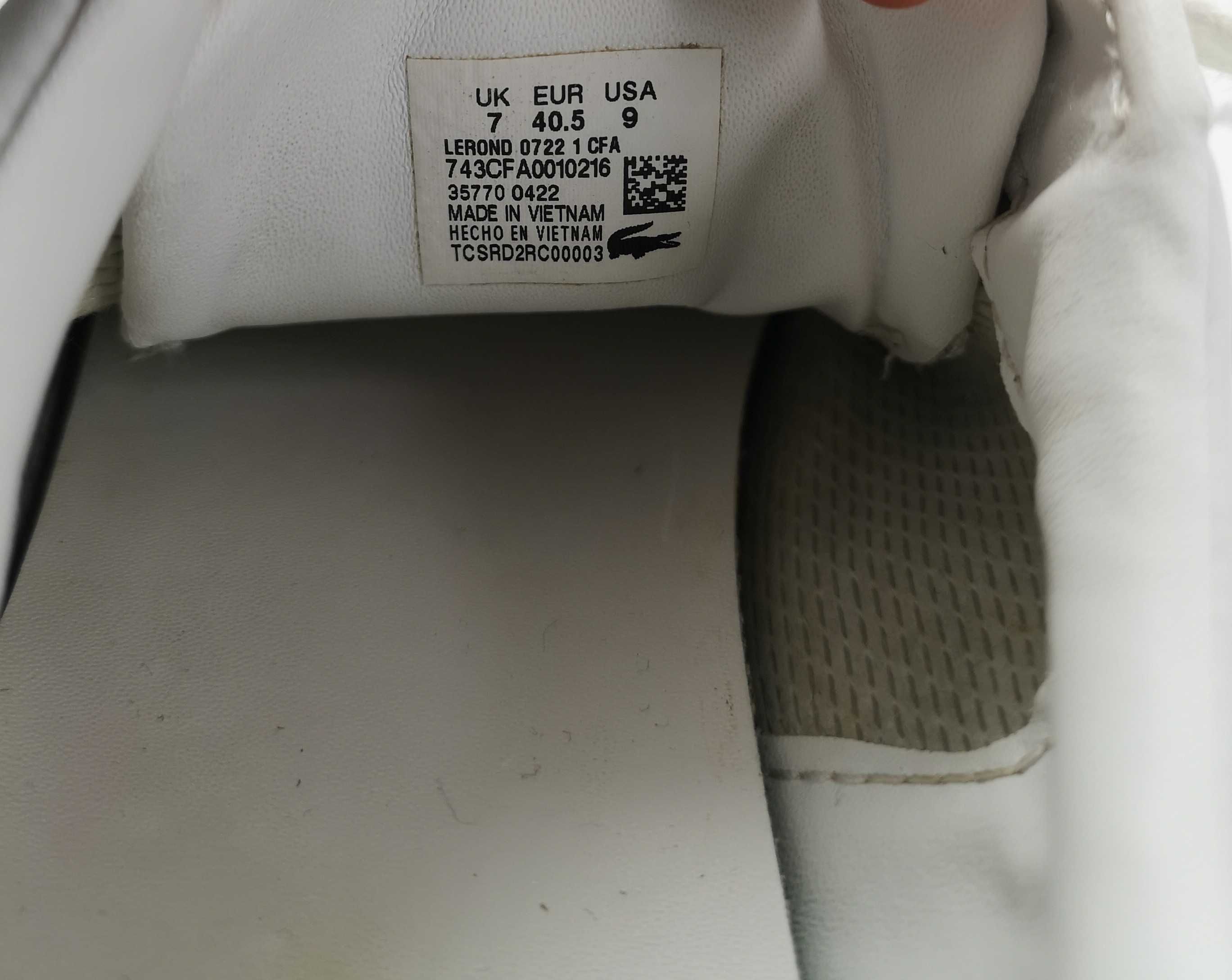 LACOSTE LEROND buty damskie r.40,5