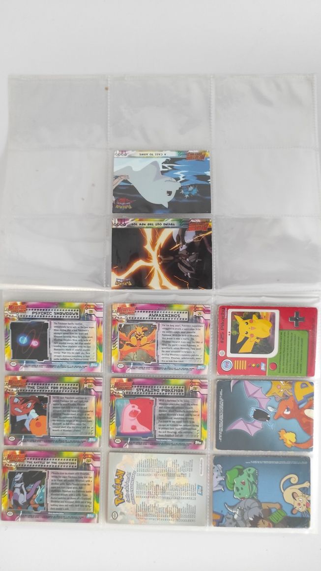 Karty topps pokemon zemsta mewtwo 1999