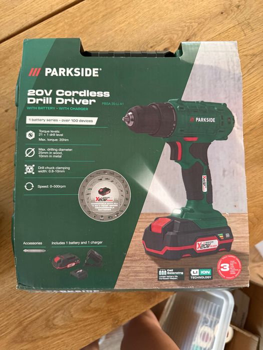 Wkrętarko-wiertarka Parkside 20V