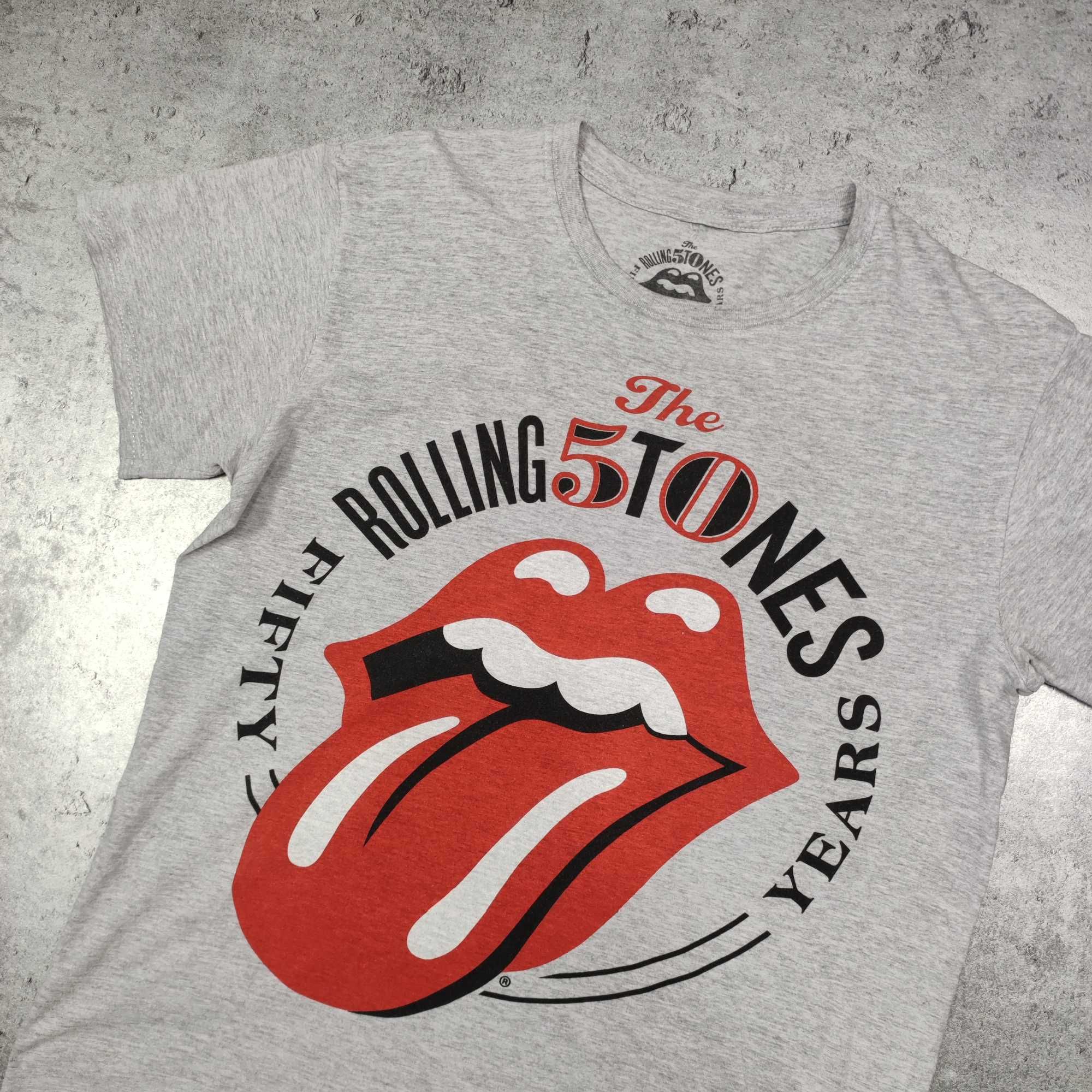 MĘSKA Retro Vintage Oficjalna Koszulka 50lecie The Rolling Stones