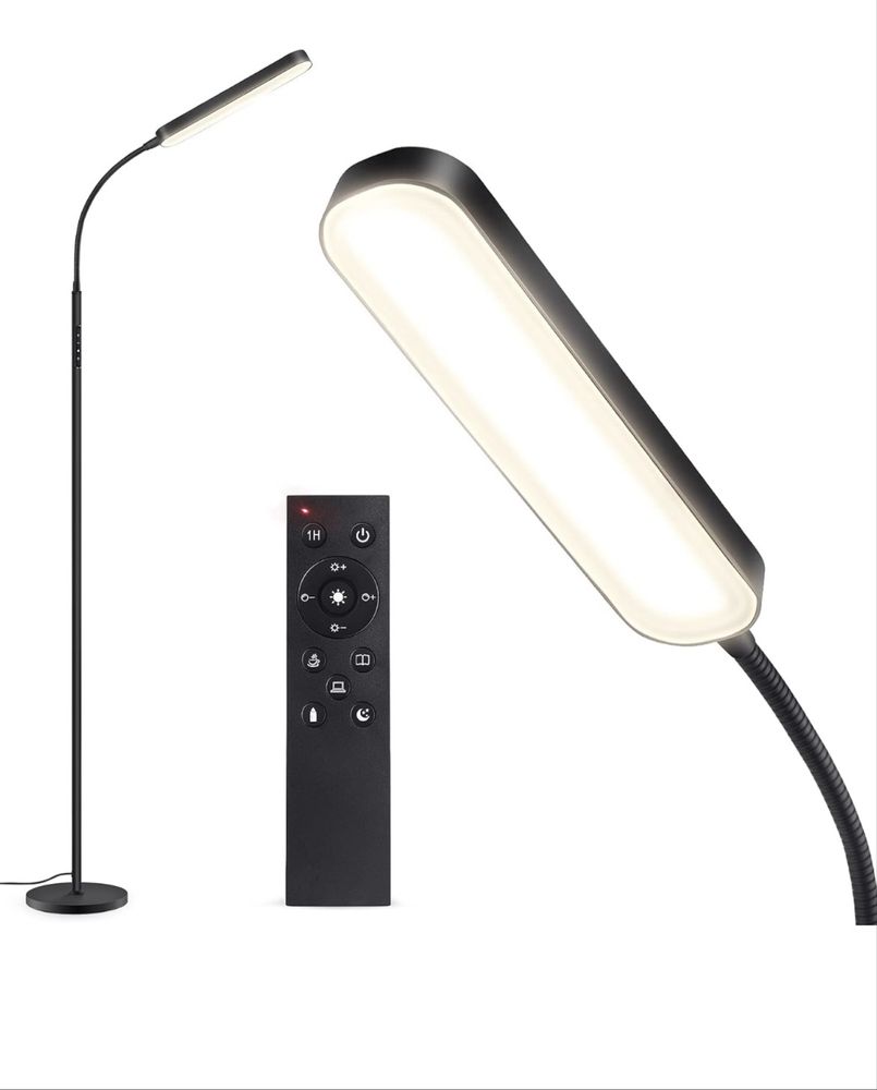 OUTON Lampa stojąca LED, ściemniana, 12 W regulowana