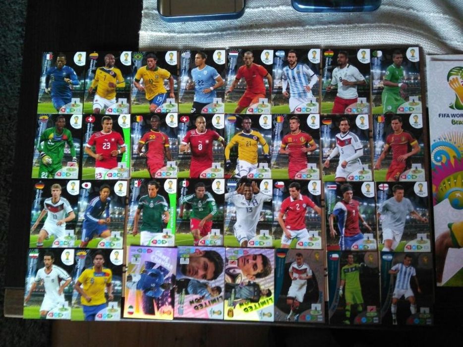 Karty Panini Fifa world cup Brasil 2014 limited zestaw 31 kart