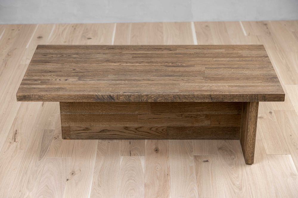 Stolik kawowy DĘBOWY, nowoczesny WYPRZEDAŻ