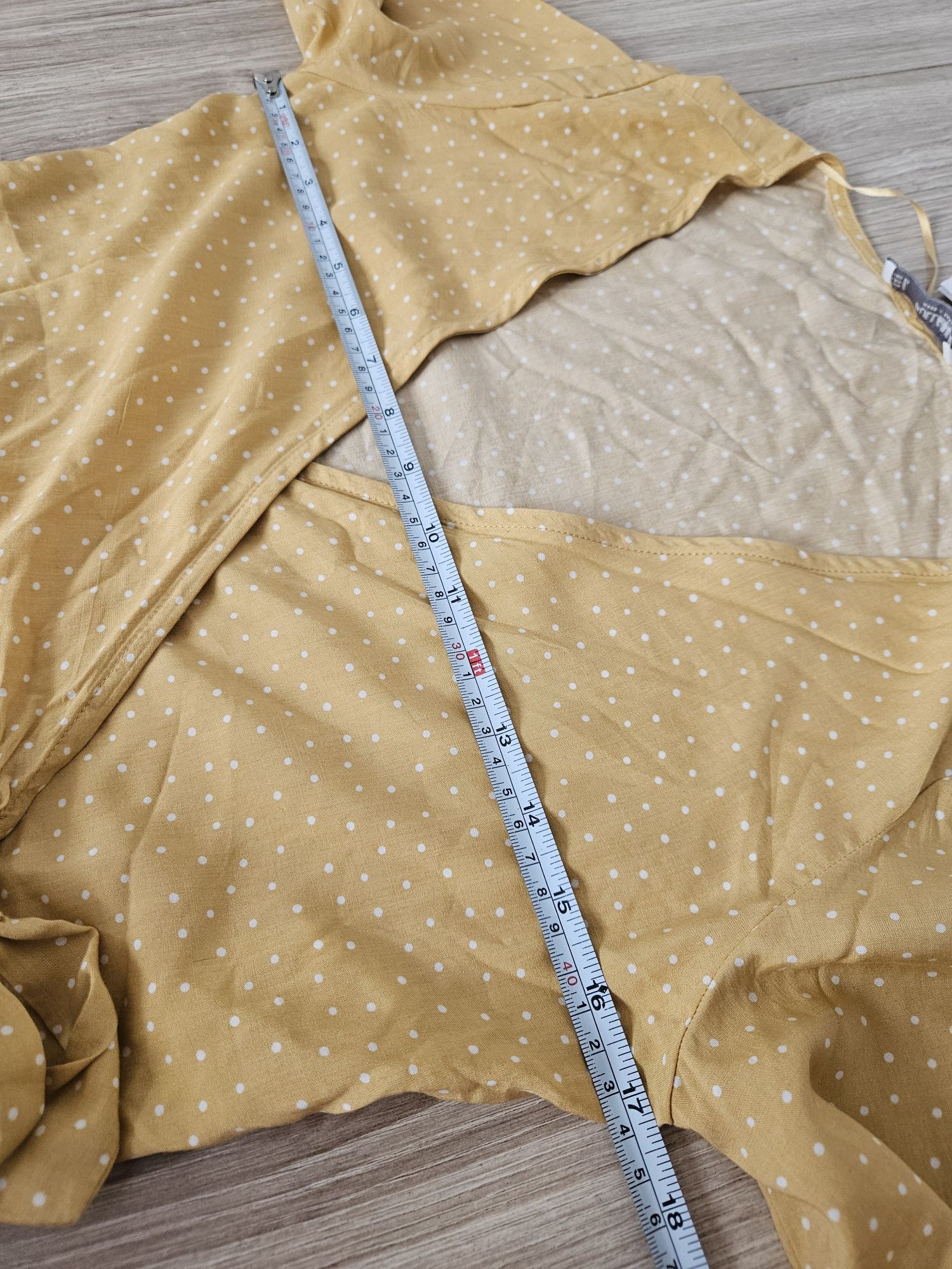Komplet letni NOWA kopertowa dekolt v pareo falbanki pull bear pin up