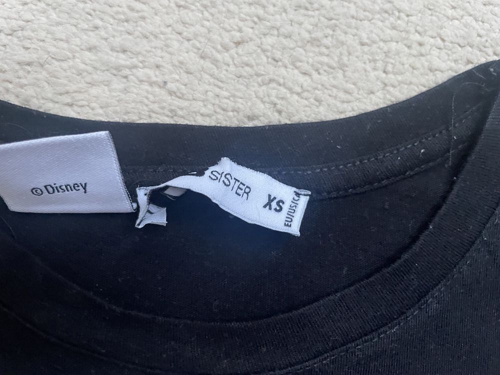 H&m bluzka czarna krótka XS