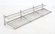 Wieszak ścienny długi DSB - Dania lata 60-te vintage aluminium/stal