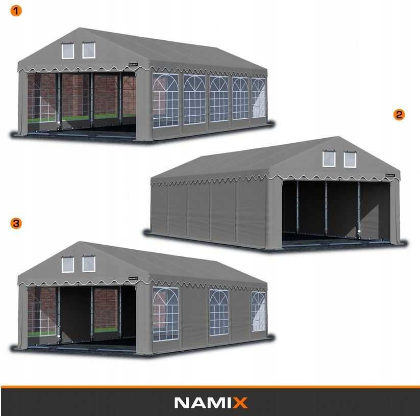 Namiot GRAND 4x4 magazynowy handlowy garaż wzmocniony PVC 560g/m2