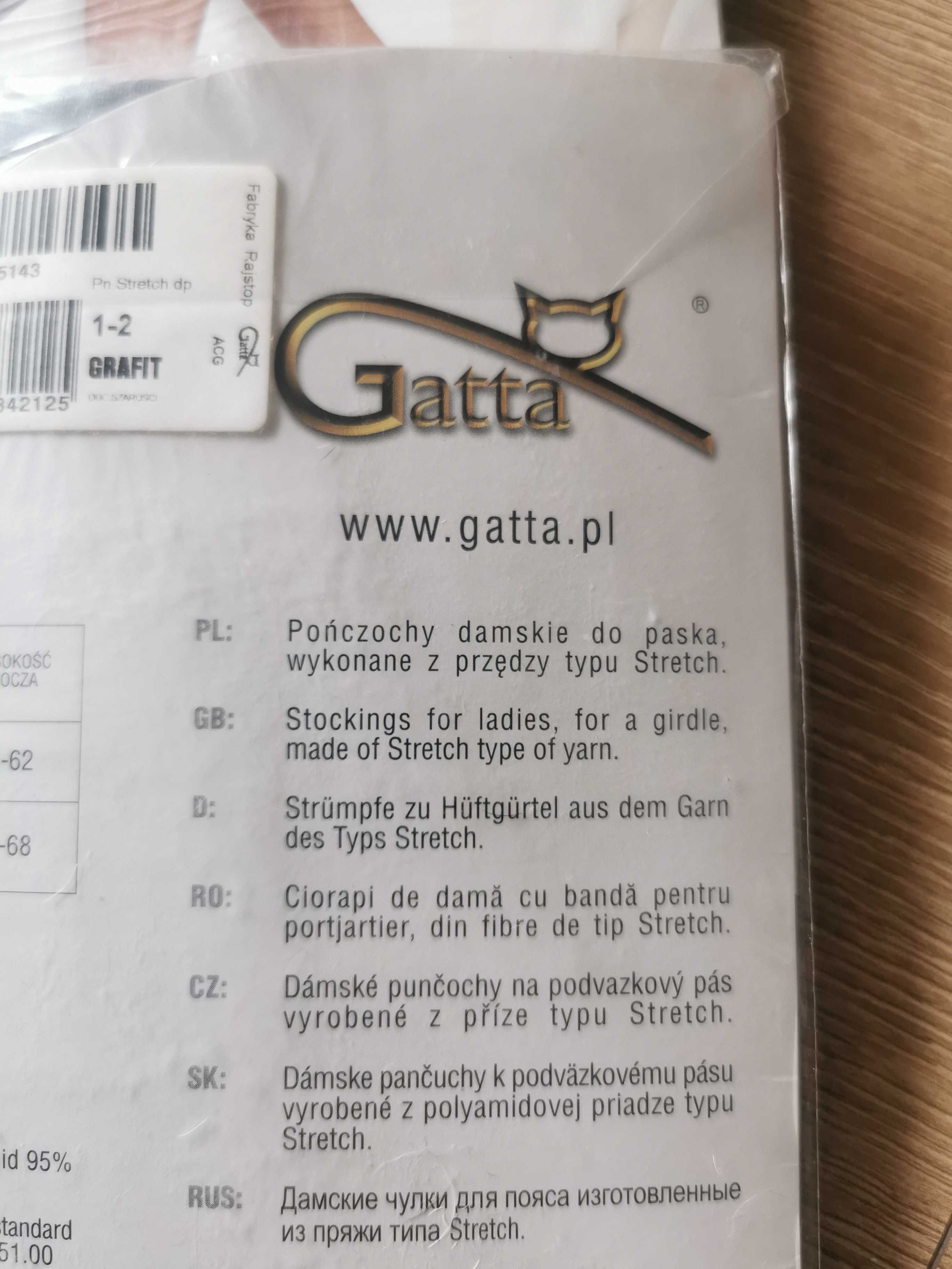 Pończochy damskie do paska, rozmiar 2, zestaw 4 par