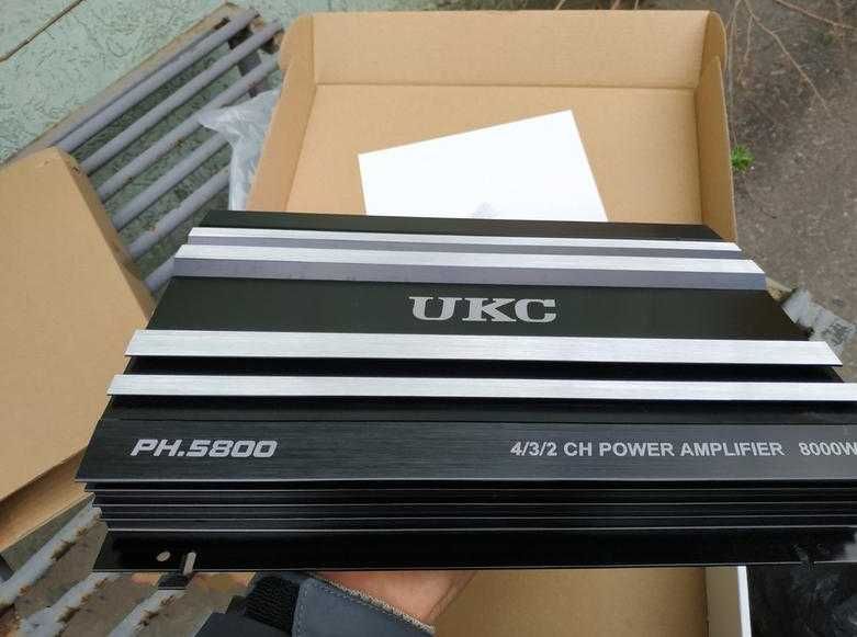 4 канала усилитель звука ukc 5800w топовый усилок ukc