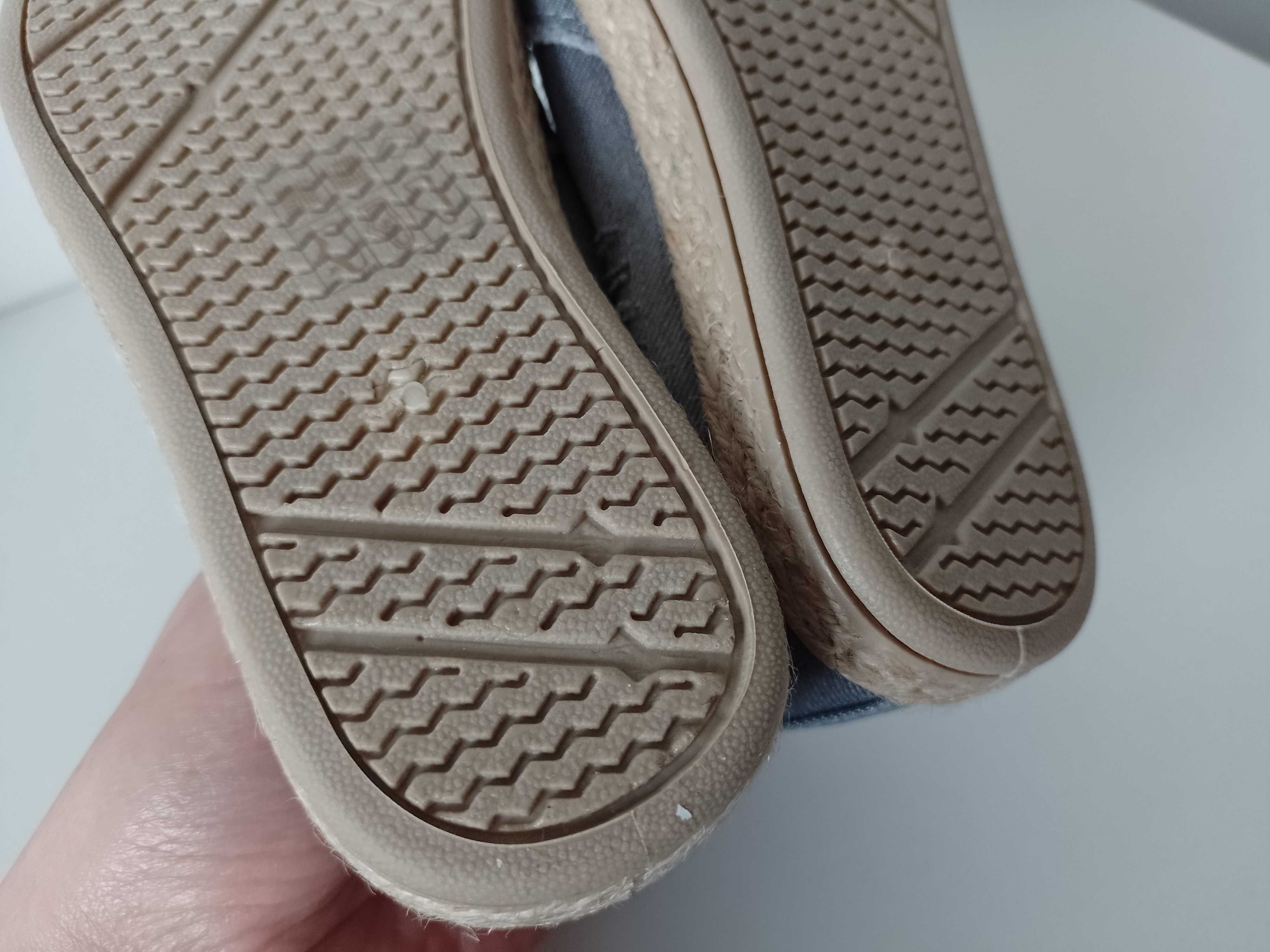 Szare tenisówki espadryle 31