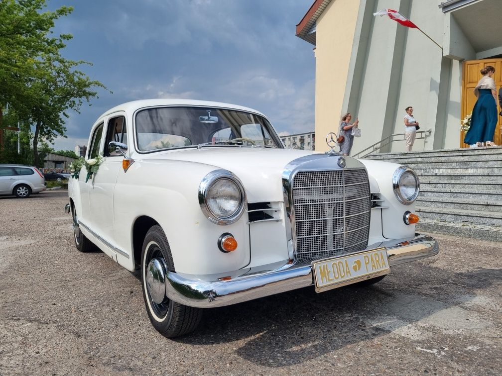 Klasykiem do  Ślubu Wesele Retro Zabytkowy Mercedes Auto Samochód Zawi