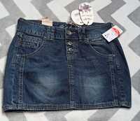 Spodnica jeans mini  38 roz pas 78-82 cm