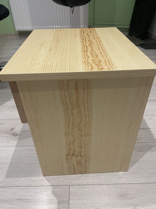 Sosnowy stolik nocny + szuflada (NOWY!)