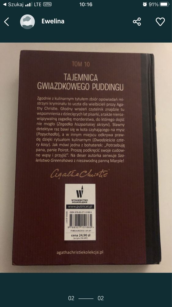 Agatha Christie Tajemnica gwiazdkowego puddingu