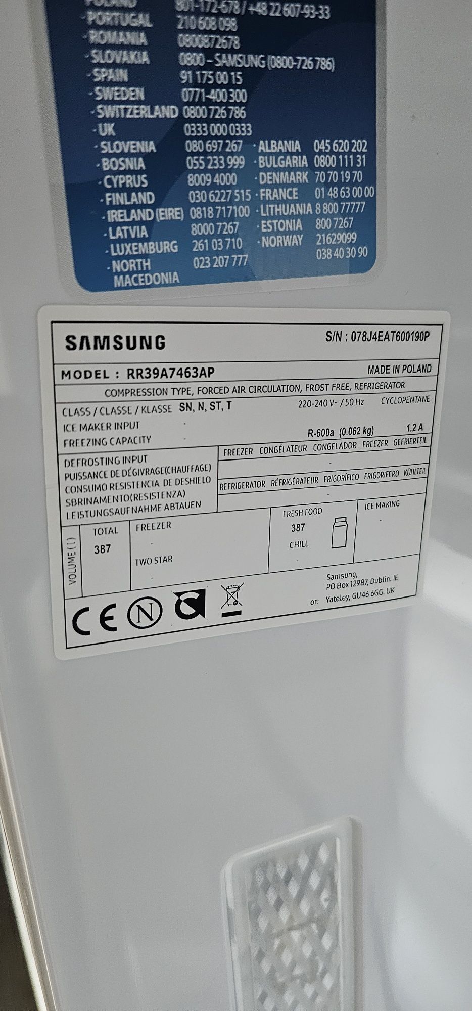 Chlodziarka/Lodowka Samsung BeSpoke RR39A7463AP