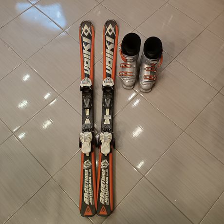 Narty volkl 120 buty nordica 19.0-20.5 kijki 90