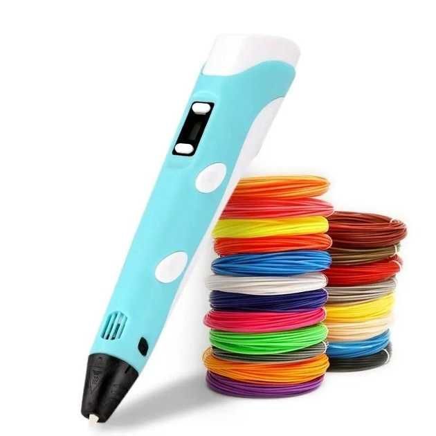 3D ручка з LCD-дисплеєм Premium + трафарети Pen3 3Dручка+трафареты 3д