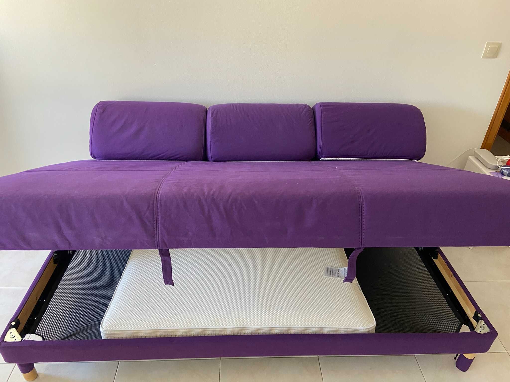 Sofá cama de 3 lugares IKEA FLOTTEBO comprado em Inglaterra 2021
