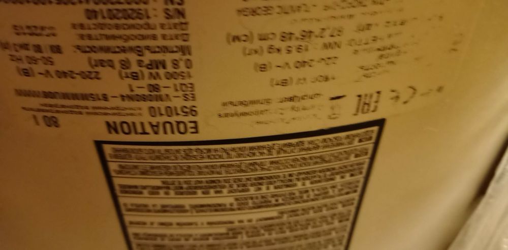 Bojler elektryczny 80 l używany