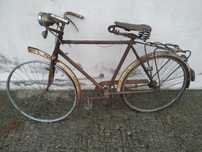Bicicleta antiga pasteleira travão de alavanca