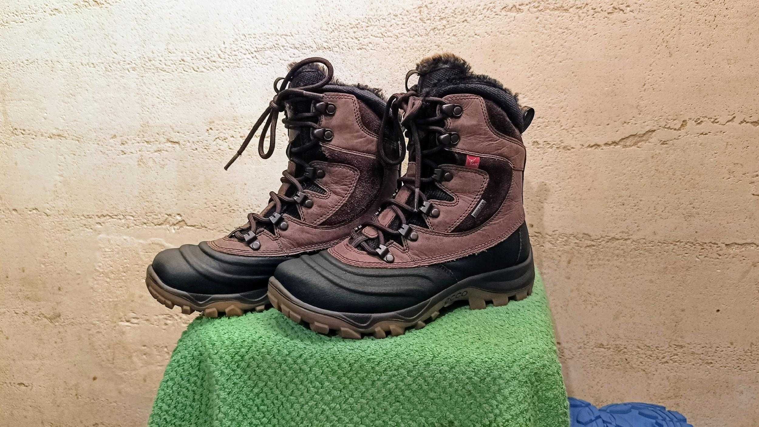Damskie śniegowce ECCO EXPEDITION II r.37 skóra Gore-Tex stan idealny