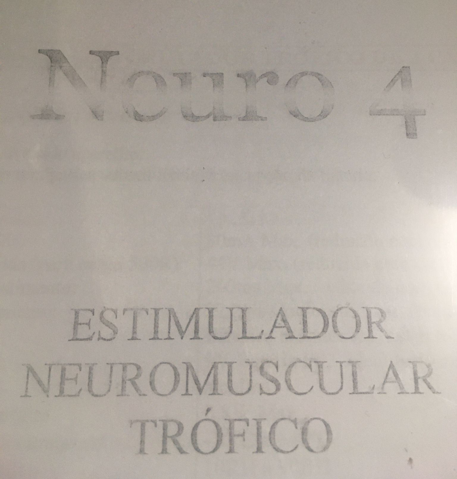 Estimulador Neuromuscular Trofico