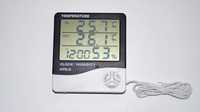 Метеостанция HTC-2 термометр гигрометр часы будильник