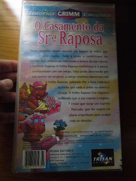 Cassete O Casamento da Srª Raposa Histórias Grimm Original