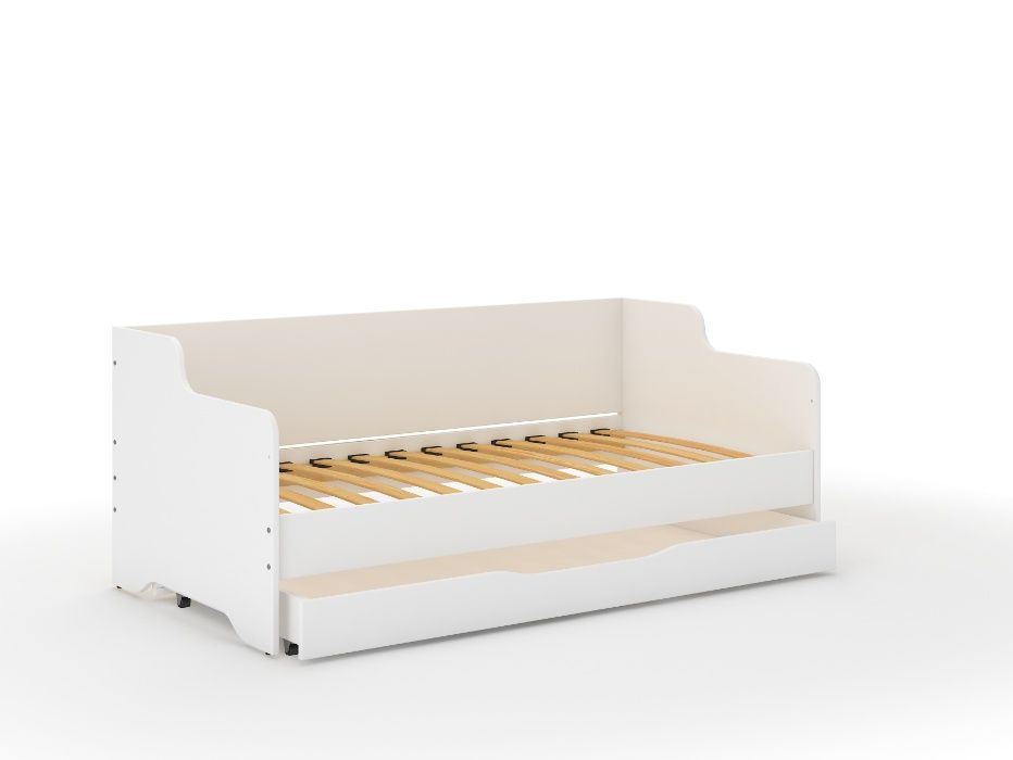 Łóżko dziecięce LILU 160x80 materac+ szuflada BIAŁA SOFA